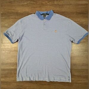 Vintage Polo‎ Lauren Ralph Lauren Polo Shirt Made In USA Mens XL Striped A10